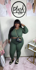 Presha Set Olive (1X-3X)