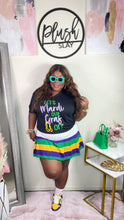 Load image into Gallery viewer, Let’s Mardi Gras Black Tee(Sm-2x)