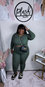 Presha Set Olive (1X-3X)