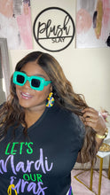 Load image into Gallery viewer, Let’s Mardi Gras Black Tee(Sm-2x)