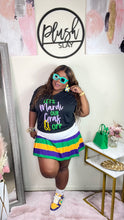 Load image into Gallery viewer, Let’s Mardi Gras Black Tee(Sm-2x)