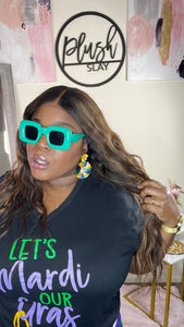 Mardi Gras Earrings (tassle)