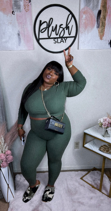 Presha Set Olive (1X-3X)