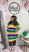 Load image into Gallery viewer, Mardi Gras Mambo Dress