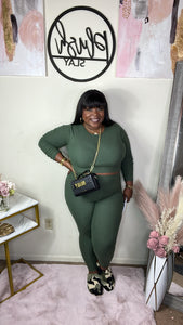 Presha Set Olive (1X-3X)