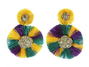 Mardi Gras Earrings (tassle)