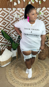 ThicK Thighs WHITE  (Sm-3x)