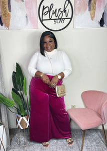 Plush Pink Pants (1x-3x)
