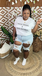 ThicK Thighs WHITE  (Sm-3x)