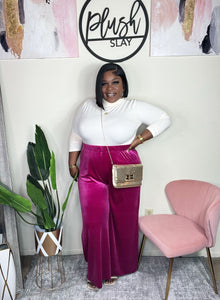 Plush Pink Pants (1x-3x)