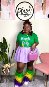 Let’s Mardi Gras Green Tee(Sm-2x)