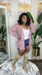 Cardi  rose (xs-3x)