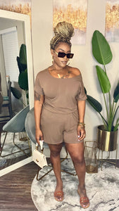 Karma Romper Mocha  (sm-xL)