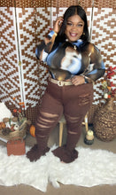 Load image into Gallery viewer, Belle Jeans Chocolate (1X-3X)