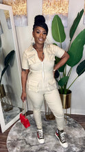 Load image into Gallery viewer, Precious Cargo Beige Jumpsuit (Sm-3x)
