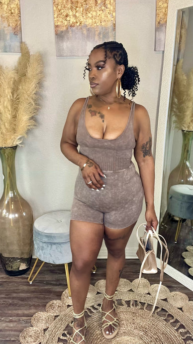 Lounge Romper mocha sm-xl