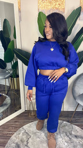 No Worries set bright blue sm-xl