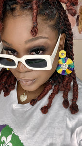 Mardi Gras Earrings (tassle)