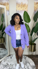 Load image into Gallery viewer, Cardi Lavender (xs-xl)